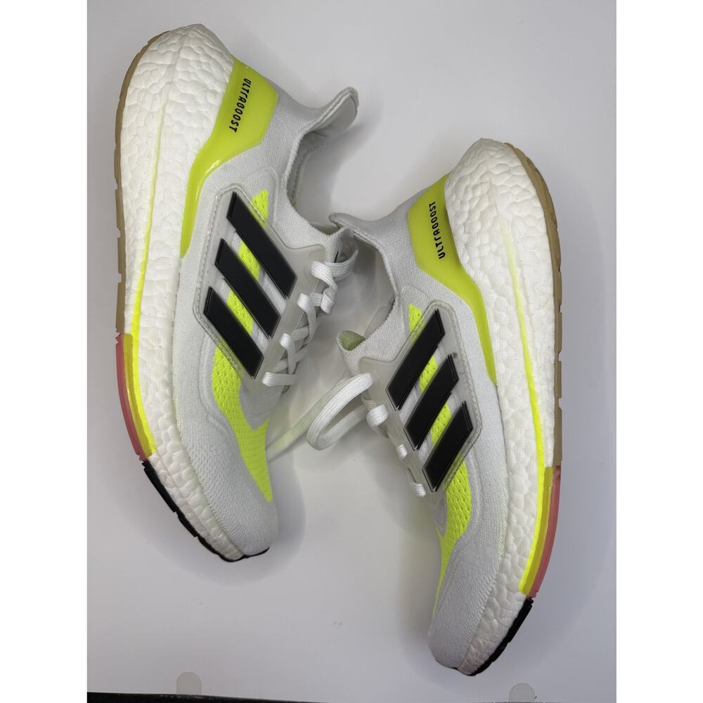 Adidas Womens Ultraboost 21 Solar Yellow US Size 7 1/2 FY0401 - Picture 9 of 14